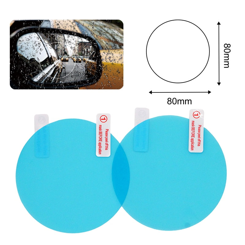 2Pcs Car Rear Mirror Rainproof Protective Film