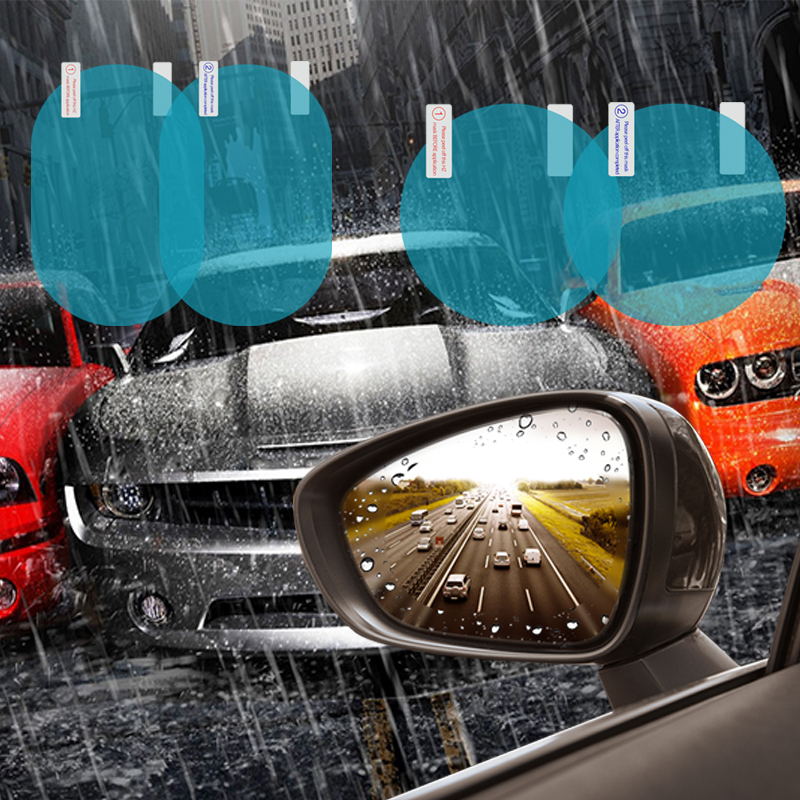 2Pcs Car Rear Mirror Rainproof Protective Film