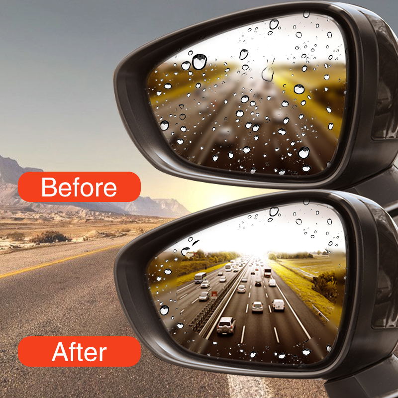 2Pcs Car Rear Mirror Rainproof Protective Film